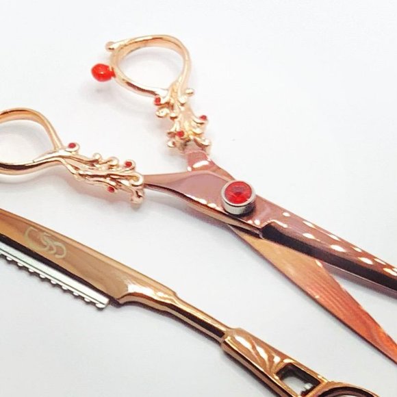 Barber Cutting Scissor and Thinning Razor - Picture 5 of 5